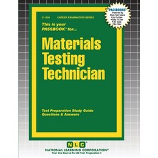 (영문도서)Materials Testing Technician Paperback, National Learning Corp, English, 9781799318347