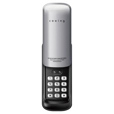 쿠잉 보조키 도어락 손잡이 없음(유리/샷시 설치불가), DL-CT01SV, 방문설치