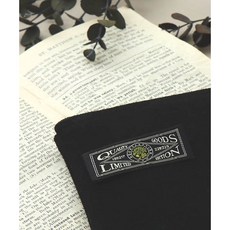 퀼트스타 고급 리미티드 직조 장식라벨_블랙, 블랙, 1개