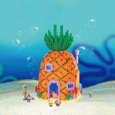 BEACON 나노블럭 미니블럭 스폰지밥 하우스, 01.파인애플 하우스, 1개