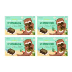 자연주의 유기 어린이김 오리지널, 4개, 15g