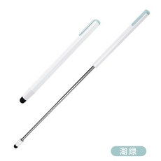 適用iPad 磁吸伸縮觸控筆 學習機平版指讀棒 兒童手寫螢幕筆 教學點讀筆 學習輔助筆, 1個, 加磁伸縮款(湖綠)