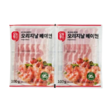 오늘좋은 오리지날 베이컨, 단품, 100g, 2개