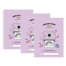 인디고어린이 초등 학교생활 영어단어노트 3권, 1세트, 라벤더