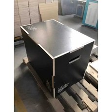 점프박스 여성용남성용 스텝 박스 점프운동 발판, 20x24x30 검정 미끄럼방지 스티커, 1개