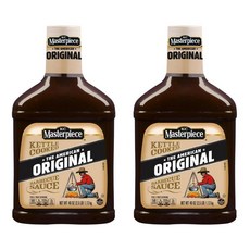 KC 마스터피스 오리지널 BBQ 바비큐 소스 1.13kg, 2개