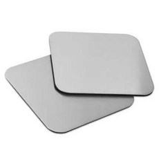 세트 보관함 포함 컵받침대 코스터 카페용, 1개, 실버 스퀘어