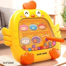 어린이를위한 몬테소리 교육 장난감 딱따구리 잡기 벌레 유아 Babi 개발을위한 게임 바쁜 보드, 02 Two birds