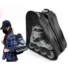 피겨가방 롤러 스케이트 수납 메쉬 가방 백팩 숄더 크로스 통기성 스포츠용, 230, 블루