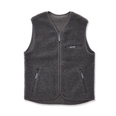 STCO 仿抓絨 V 領拉鍊背心