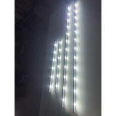 AKZOO LED硬燈條 魚眼燈 單色燈 白燈 鋁條燈 12V 24V 防水 倉庫燈 照明, 1個, 24V    硬條魚眼燈50公分, N/A, 24V, 50公分