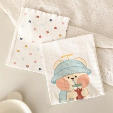 寶寶雙層彈力純棉肚圍兩入組，四季新生兒護肚保暖純棉肚兜