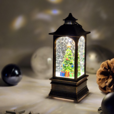 Clickers 聖誕節LED復古迷你雪球古董, 樹