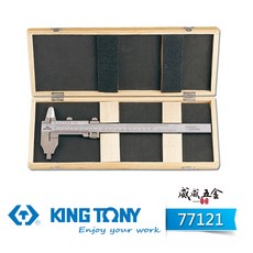 KING TONY 金統立 台灣製 8吋 標準型游標卡尺 精密量測量尺, 1個