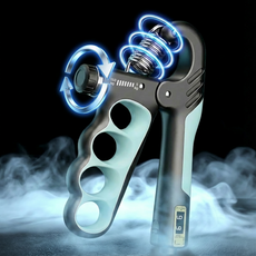 더메이크 강도조절 무소음 손 악력기 남성용 여성용, 1개, 스카이블루