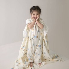 여름용 2in1 착용형 담요 수면조끼 보온 낮잠 블랭킷 이불 무릎담요(발차기 방지 복부 보온)