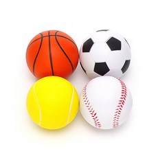 리빙타운 4p 스펀지 미니 공(소) (6cm)