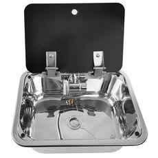 캠핑카 싱크볼 개수대 설거지통 스텐 씽크볼 싱크대볼 주방 싱크대 덮개, 1개