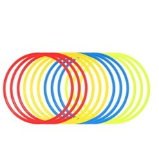 키더스 액션후프 세트 체육 스텝 훈련 링 후프 60cm 링끼우기 유아체육교구 kbk+51811An, 돔콘받침+보관가방M