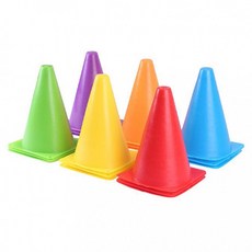 아바나 [PK] 스포츠 운동 칼라콘 게임 체육대회 훈련 꼬깔, 레드, 1개