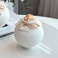 달항아리 소금단지 풍수 항아리 황금거북이, 1개