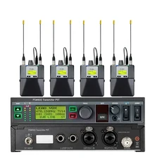 PSM900 프로용 스테레오 무선 인이어 모니터 시스템 542-578 MHz 라이브 공연 무대 오디오 장비 뮤지션 밴, 01 with 4 receiver