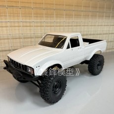 《賽鋒模型》實拍皮卡遙控車頑皮龍C24-1全比例四驅越野仿真攀爬攀岩貨卡車RC可改裝兒童玩具, 1個, 標配一顆電池