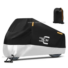 오토바이 커버 방수 야외 스쿠터 UV 보호대 먼지 비 Husqvarna 701 SUPERMOTO & ENDURO, 06 4XL for 230-260cm, 02 은