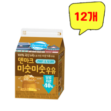 덴마크)미숫미숫우유, 12개, 300ml