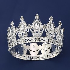 태림 크리스탈 왕관 인형 장식 소형, 1개, 화이트 다이아몬드