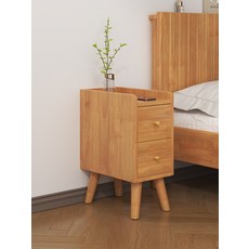 원목협탁 틈새장 수납장 침실 안방 테이블 침대옆, 01.체리색 15cm