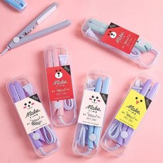 直髮夾迷你捲髮棒直卷兩用夾板直發器綁枝機學生宿舍劉海卷夾板發, 糖果色, 粉色