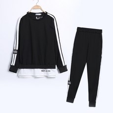 條碼二線衛衣套裝女訓練套裝運動褲套裝女春秋季衛衣