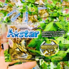 貓用星型潔牙骨 隨手包 15g 潔牙片 貓咪專用, 1個, 貓ASTAR潔牙骨-鮪魚