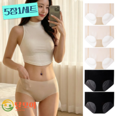 달모아 시스루 심리스 여성 팬티 노라인 무봉제 아이스 쿨 누디 햄팬티 5장
