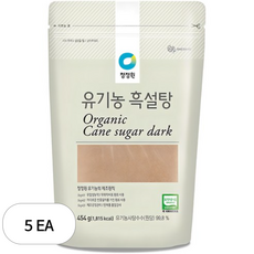 청정원 유기농 흑설탕, 454g, 5개