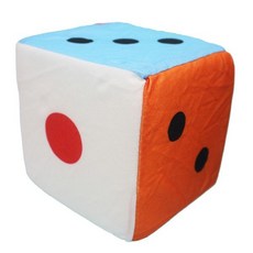 4吋 布骰子 10公分 絨毛骰子 附鈴鐺 數字遊戲 團康遊戲, 1個