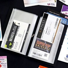 [국산] 오리지널 티켓북 뮤지컬 여행 야구 영화 콜북 콜렉트 바인더 앨범, 1개, 화이트