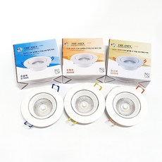 더쎈 LED 3인치 COB 매입등 5W, 1개, 주광색