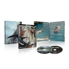 쥬라기 월드 Rebirth Ultra 4K 스틸북 미국 에디션 배송 DVD HD Di, A. PS4PS5 블루레이 디스크 킹 오브 라이트닝 1