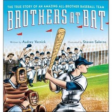 Brothers at Bat: The True Story of an Amazing All-Brother Baseball Team Hardcover, Clarion Books