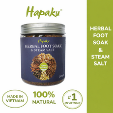 Hapaku 베트남 프리미엄 100% 천연 허브 족욕 소금, 260g, 1개, 1개입