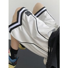 농구 바지 메쉬 농구복 반바지 남성 빅사이즈 여름 스포츠 트레이닝 루즈핏 5부 기능성 팬츠