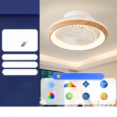 pick 작은방실링팬 저소음 환기 미니 조명 실링팬, 회전형 WZ-008 우드패턴 컬러 50cm A