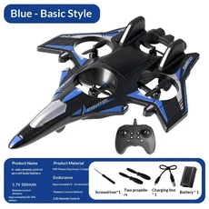 RC헬기 비행기 전투기 드론 무선 조정 카 자동차 오프로드 드리프트 포크레인 ZY-907 RC 드론 쿼드콥터 전, 02 Blue-Basic