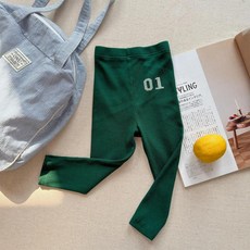 女童春秋裝刺繡打底褲