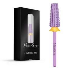 네일드릴비트 각질 정리 케어 멜로디수지 프로페셔널 5in1 네일 드릴 비트 332 카바이드 텅스텐 다기능 매니큐어 페디큐어 큐티클 젤 폴리싱에 적합 기술자용 핑크 블로섬 시리즈, Double Coarse-2XC, Purple-Super Cut Straight, 1