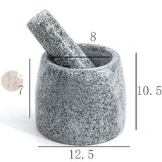 일본 미니 절구통 돈카츠소스 깨 옥돌 절구 마늘 다지기, 19.청석 돌망치, 1개