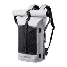 SHIMANO 25 BD-201Y 防水後背包 防水釣魚包 大容量舒適後背 釣魚愛好者首選, 灰 M 145017