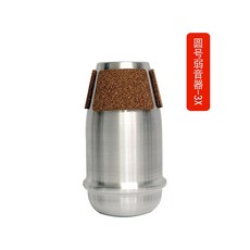 미니 트럼펫 소음기 음소거 우수 부품 학생용 플라스틱 크롬 휴대용 미니트럼펫 음악, 나팔 약음기 3X, 1개